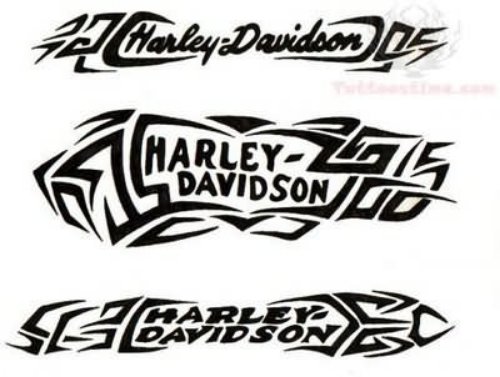 Harley Davidson Stylish Tattoo Designs